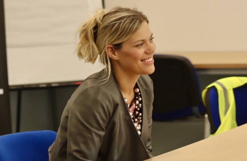 Miriam Cates MP at a community meeting