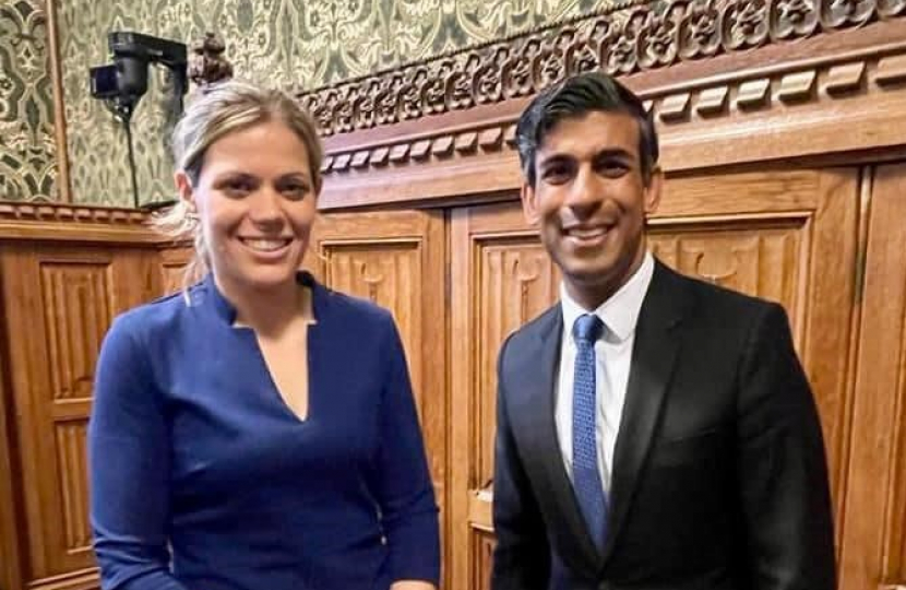 Miriam Cates MP with Rishi Sunak