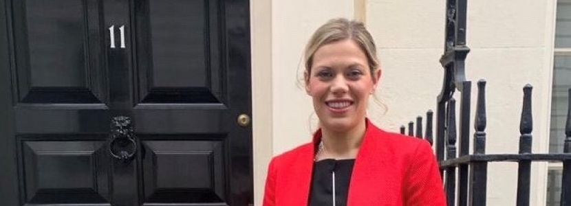 Miriam Cates MP outside 11 Downing Street