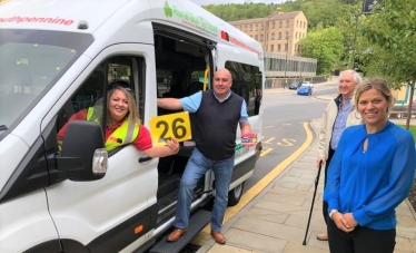 Miriam Cates MP at the No. 26 Bus Service launch