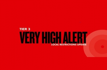 Very High Alert red and black