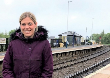 Miriam at Penistone Station