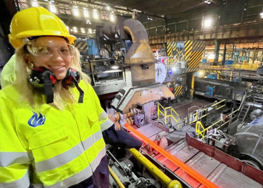 Miriam Cates MP in a visit to Liberty Speciality Steels