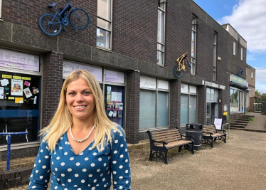 Miriam Cate's outside Stocksbridge library