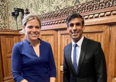 Miriam Cates MP with Rishi Sunak